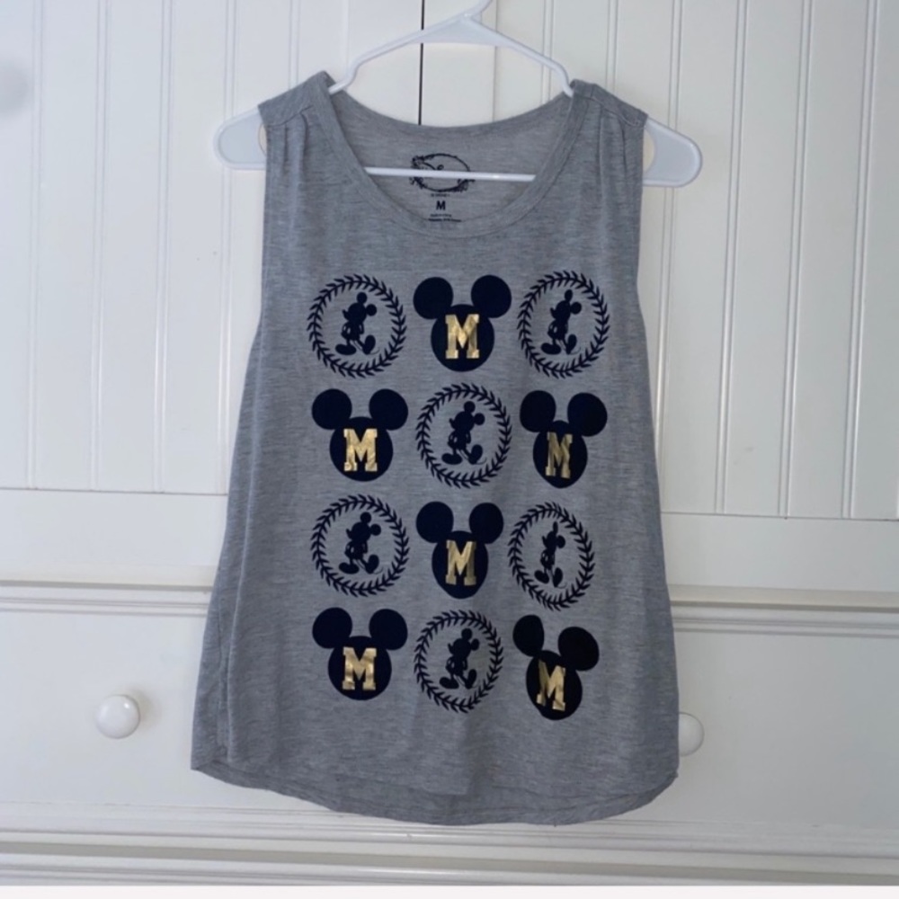 •Women’s Disney Mickey Mouse Gray Tank Too